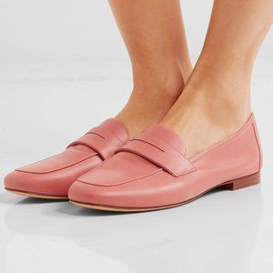 Mansur Gavriel Classic Leather Loafers in Blush